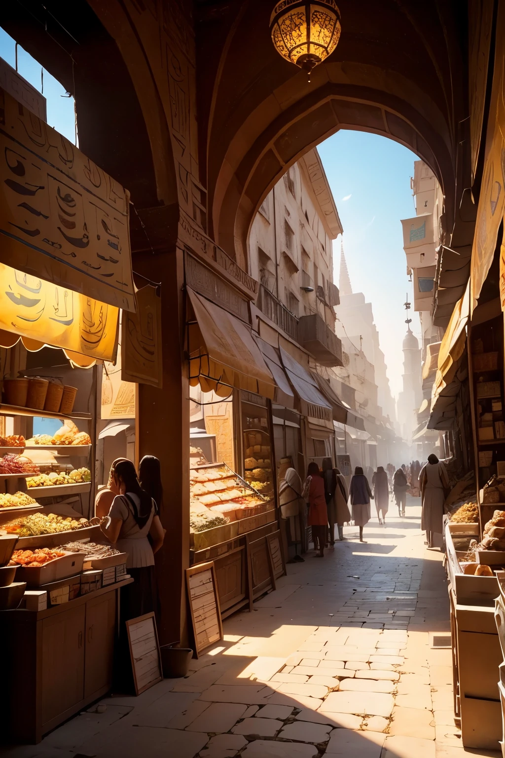 (masterpiece:1.2), (best quality,:1.2), 8k, HDR, ultra detailed, ((photorealistic)), professional light, cinematic lighting, fashion photography, ambient lighting, ((perfect hands)), <lora:detail_slider_v4:2.5>, ArTo, a bazaar in a fantasy medieval arabian town, <lora:ArabianTown-10:0.8>, epiCPhoto