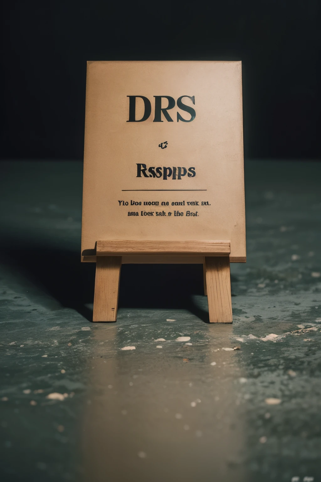 A picture with the inscription "RPS" on a dark background, Paints
