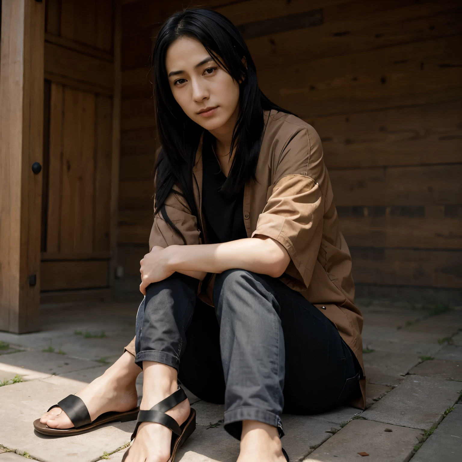 Itachi uchiha sitting