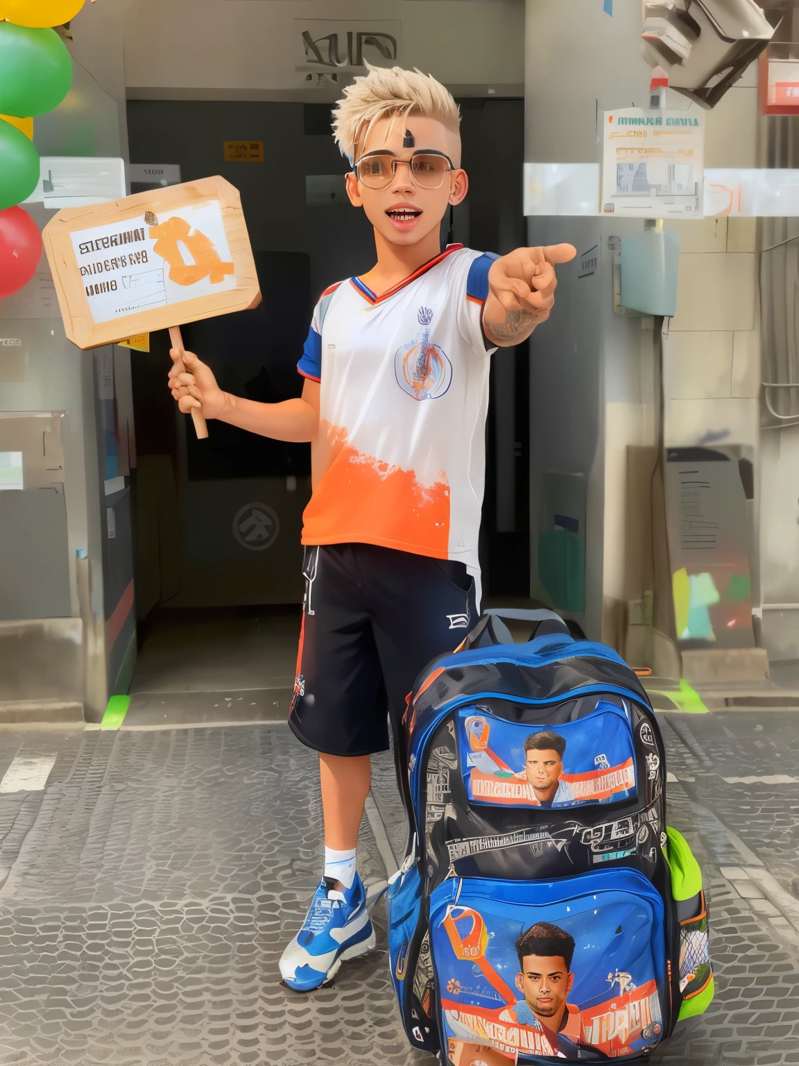 menino com mochila e placa em frente a uma loja, powder Nándor Katona, mateus 9 5, I agree with you, caio santos, por Emerson Silva, daniel mirante, por Samuel Silva, artem, por Alexander Brook, Asher Duran, inspired por Samuel Silva, lucas graziano, por Alexander Fedosav, edu souza