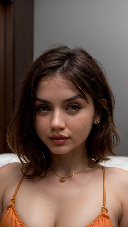 anamr,closeup, portrait, fleshy average size,tiny bikini, (((front view))), hot, sexy in bed, close up, sucking , fleshybody, bedroom, (big cheeks)