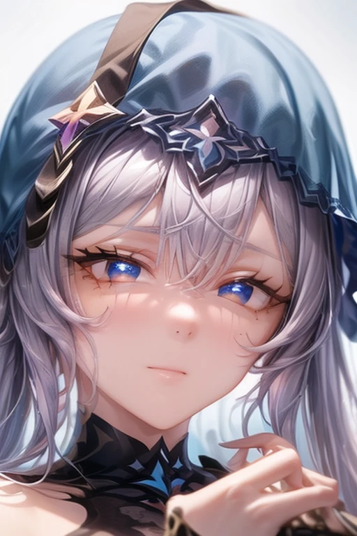 (masterpiece:1.2), best quality, high resolution, unity 8k wallpaper, (illustration:0.8), (beautiful detailed face:1.2, beautiful detailed eyes:1.2), perfect lighting, extremely detailed CG, (perfect hands, perfect anatomy), Cute, beautiful, charming lady, shiny hair, lustrous skin, milf, married woman, soft With a gentle appearance and a gentle mother-like atmosphere, blackswan_a, honkai star rail, purple eyes,