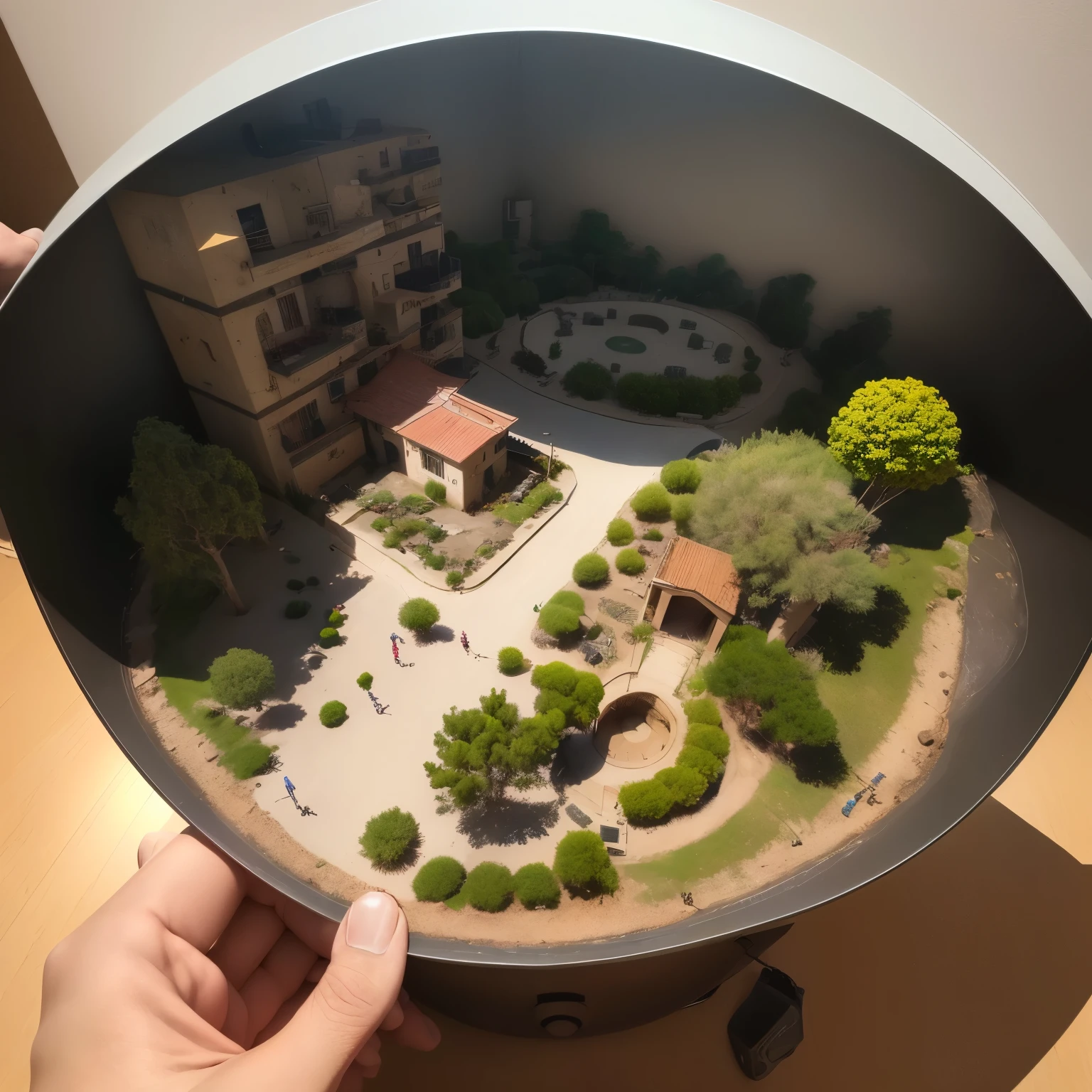 35528年Planet Terra realistic model, (Sim, Foto original, melhor qualidade, obra de arte:1.4),Cidade Steampunk Cyberpunk6820,(Cyberpunk Terra light:1.3), Planeta Terra(related to the earth),(in a pequena natureza in box pizza :1.3),isometric, pequena natureza, paisagem on foundation, paisagem, vista de frente panoramica