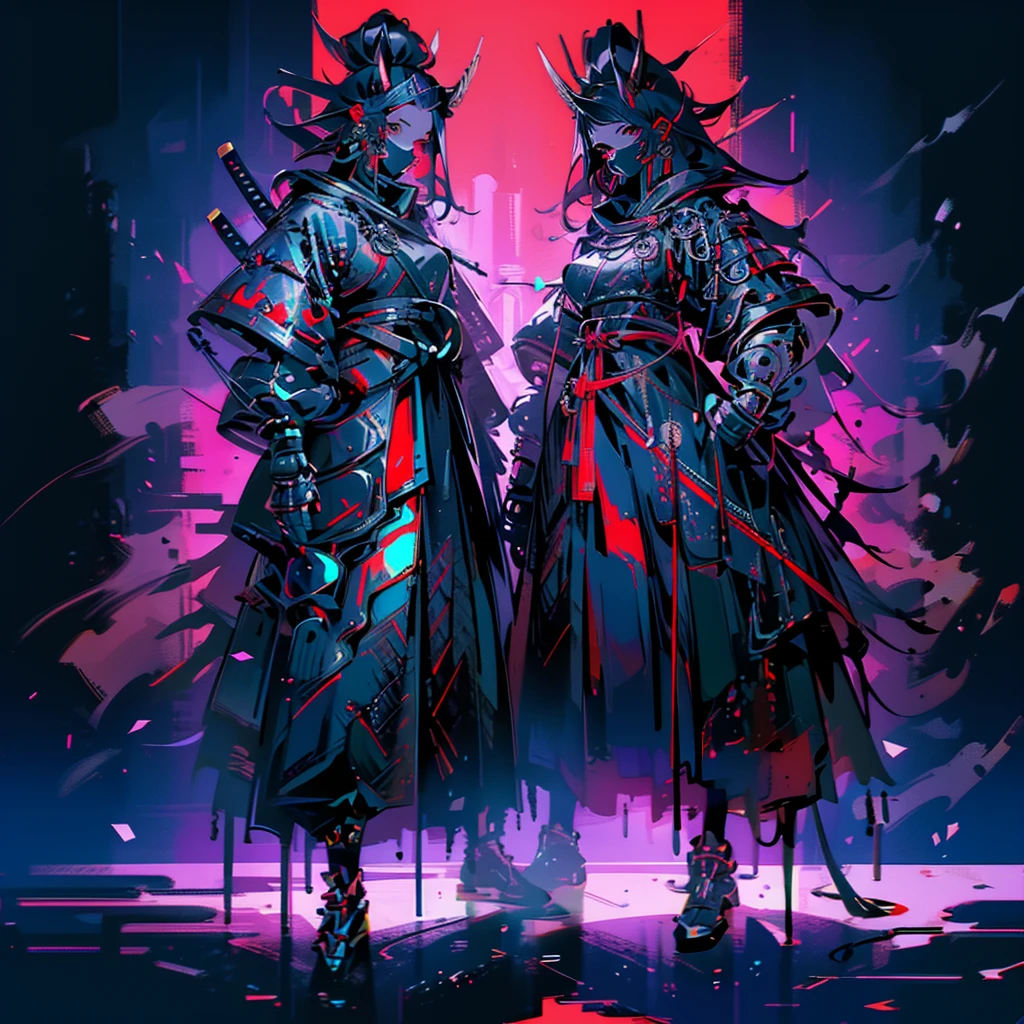 ((top-quality)), ((masterpiece)), ((ultra-detailliert)),(8k wallpaper:1.2),(Ultra-high resolution:1.2),(masterpiece:1.1),wallpaper,High quality,(High detail),(absurdres, highres, ultra detailed),( best quality:1.2),(dark souls character:1),1 man, wearing a red black and white samurai armour, holding a Katana, concept art for a character, surrounded by dead samurai,dark souls,gritty,dark fantasy, highest quality digital art, wallpaper 8k
