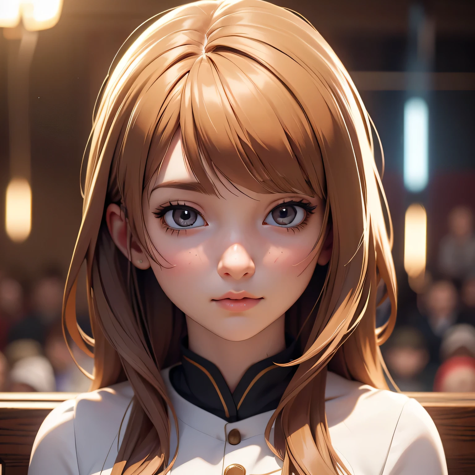 (Masterpiece, best quality:1), (realistic:1.2), light, depth of field, (detailed face, Face focus:1), CG game, very detailed, 8k, complicated details, hiqcg, 1 girl, alone,anime, looking at the audience