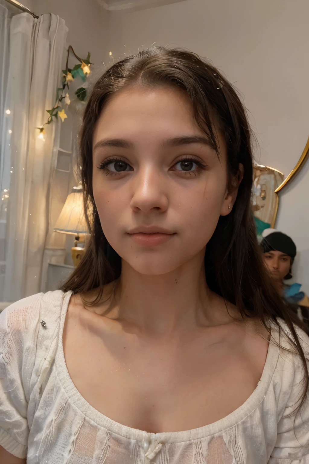 ((best quality)), (detailed), perfect face rapaz jovem bonito, cabelo branco, pele branca e macia com um tom rosado nas estremidades, olhos azuis, um rosto com semblante meigo