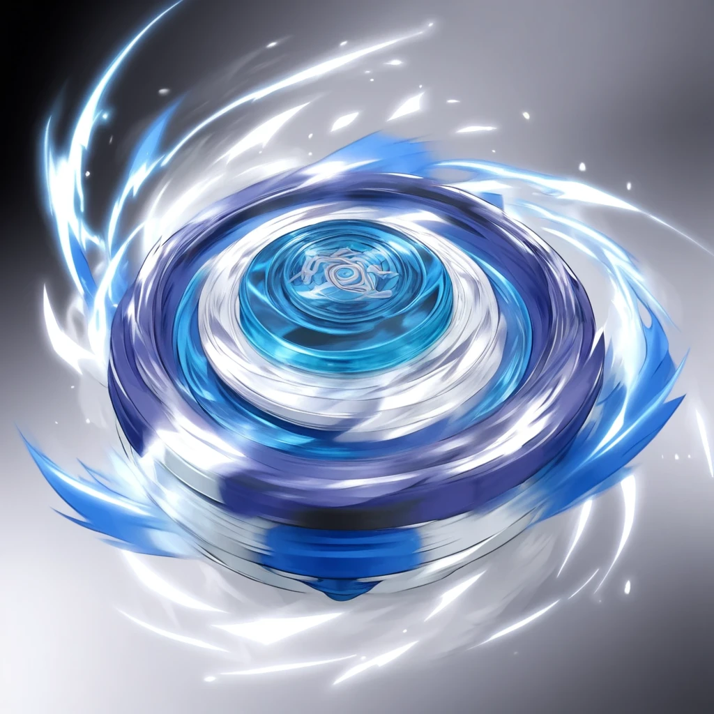 masterpiece, best quality, black and white sketch on white background, ultra-detailed sketch of a dynamic dark blue Beyblade top mid-spin, capturing the motion and energy as if it has just been launched. The spinning should create an intsense blur effect around the whole beyblade, emphasizing the speed and dynamism of the Beyblade. There is wind whipped up around the beyblade. The beyblade should also be angled in a specific direction. The top should also be moving quickly towards a specific direction and should leave a trail or path of wind or energy behind it as it moves. The top should show very rapid motion lines and distortion to convey movement, intense blur effect, Anime-influenced graphic look, no human, anime-inspired style, isometric view, no people, no person
