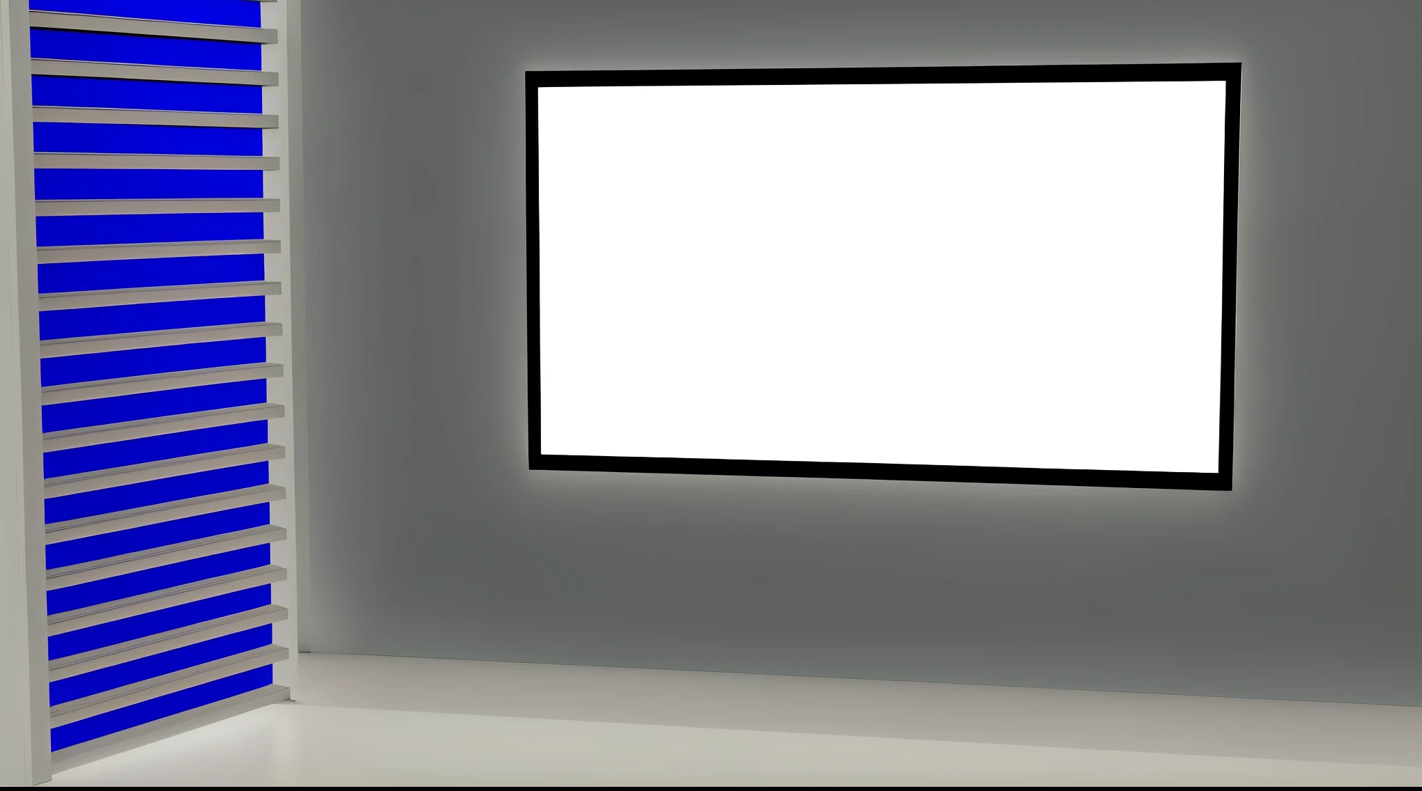 there is a photo of a room with a black square in the middle, 3D rendering even when lit, luzes oled nos cantos, Quadro de TV, vantablack parede, parede ], with a black Fundo, rendered lighting, Escuro room parede, Fundo(solid), 8 mil. volumetric lighting. Escuro, computer rendering, quadro de tv ainda