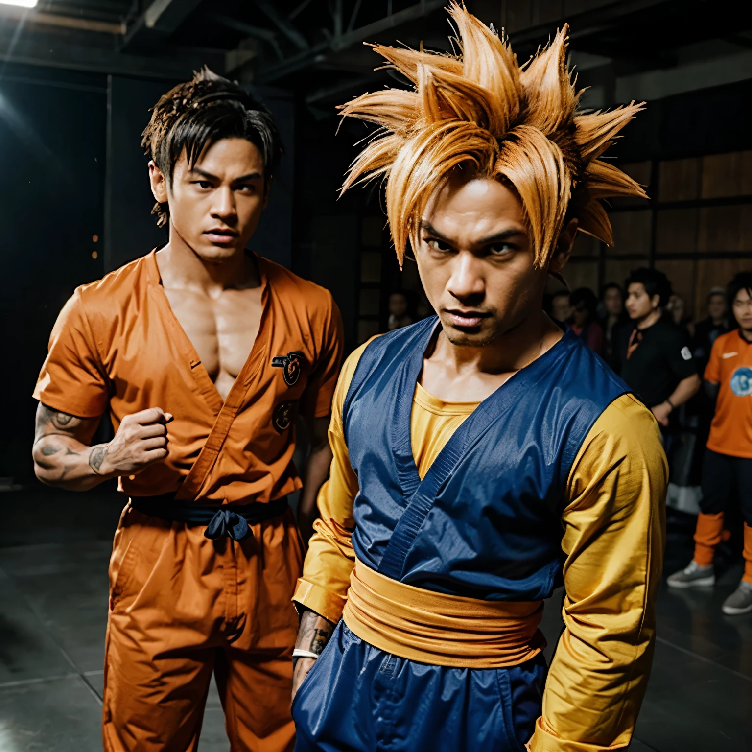 Goku dragon ball super Sayajin 3 versus Neymar 