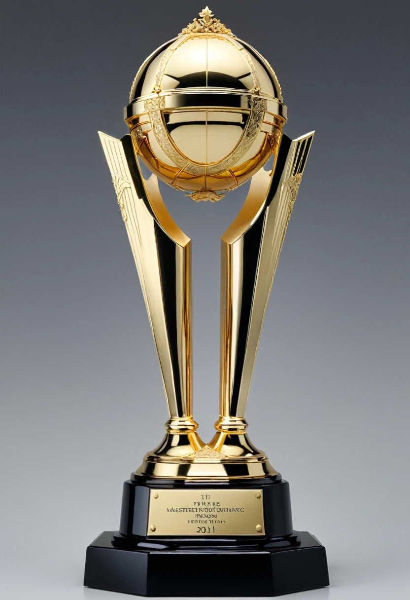 Golden Trophy, (masterpiece, best quality, Professional, perfect composition, very aesthetic, absurdres, ultra-detailed, intricate details:1.3), by Naoki Urasawa