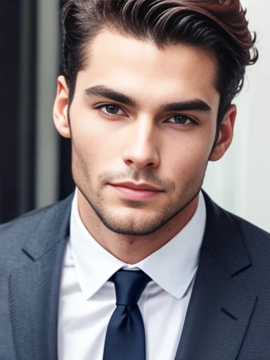 a Judæu man, in a suit focus on the face