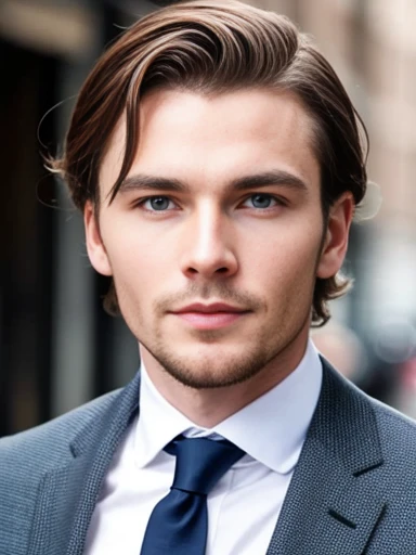 a Scottish man, in a suit focus on the face