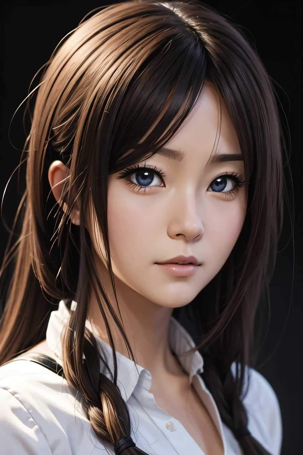 Realistic anime face