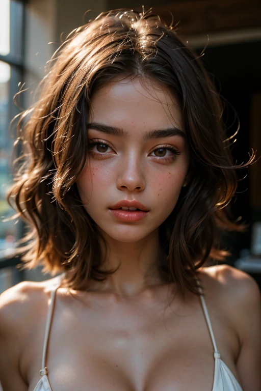 ((best quality)), ((masterpiece)), (detailed), perfect face micro bikini red big lip cum lip big breast super realistic 