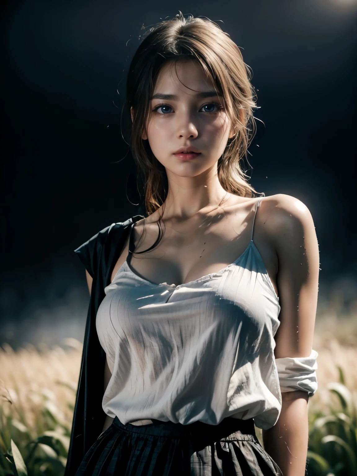 top quality, masterpiece, 8K, high definition, (raw photo, hyper realistic, professional photo, ultra detailed:1.3), (cinematic lighting, sharp focus, depth of filed:1.1), ultra high res, (natural skin texture, intricately detailed face:1.4), (correct anatomy:1.5), pov, NSFW, ((bdsm:1.2)), ((public execution:1.3)), 1 girl, Japanese teen, 17 years old, solo, ((from front view, cowboy shot:1.4)), black hair, long hair, dark eyes, fairly detailed eyes, (detailed skin, sweat:1.5), detailed nose and lips, ((crying:1.3)), ((arms behind back, restrained, rope bondage, bound to a pole with ropes:1.5)), (((the girl is burnt alive, execution of the girl by stake, the girl is executed with burning alive:1.4))), ((perfect body, nude:1.4)), slender, medium breast, (((fire is engulfing girl's body:1.5))), ((outdoor, noon, middle of a old village:1.5))