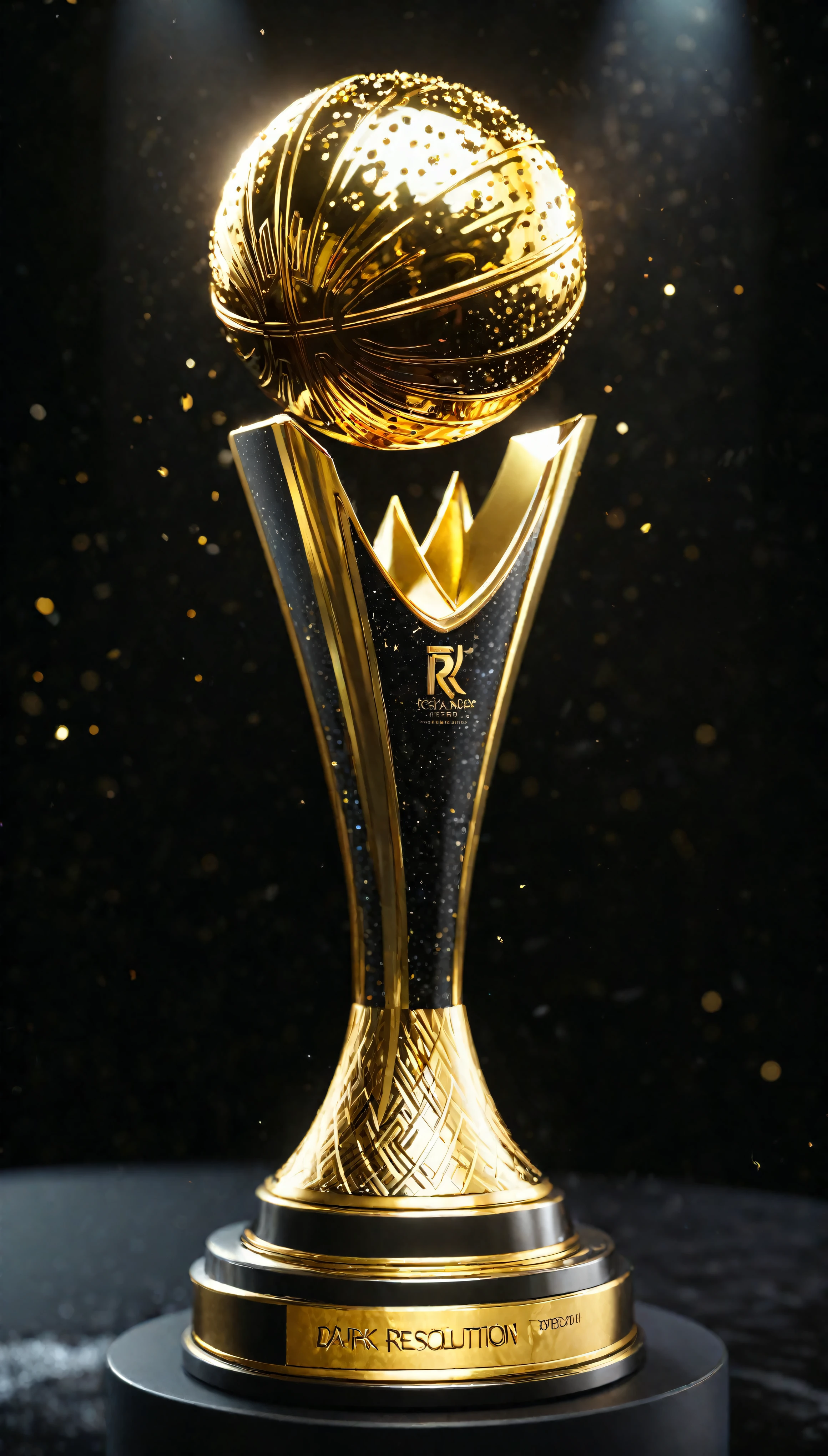 ((Masterpiece in maximum 16K resolution):1.6),((soft_color_photograpy:)1.5), ((Ultra-Detailed):1.4),((Movie-like still images and dynamic angles):1.3). | (Macro shot photo of exotic Gold trophy with glitters), (an exotic Gold trophy), (glitters), (macro lens), (exotic animal), (exotic design), (majestic atmosphere), (aesthetic photography style), (visual experience),(Realism), (Realistic),award-winning graphics, dark shot, film grain, extremely detailed, Digital Art, rtx, Unreal Engine, scene concept anti glare effect, All captured with sharp focus. | Rendered in ultra-high definition with UHD and retina quality, this masterpiece ensures anatomical correctness and textured skin with super detail. With a focus on high quality and accuracy, this award-winning portrayal captures every nuance in stunning 16k resolution, immersing viewers in its lifelike depiction. | ((perfect_composition, perfect_design, perfect_layout, perfect_detail, ultra_detailed)), ((enhance_all, fix_everything)), More Detail, Enhance.