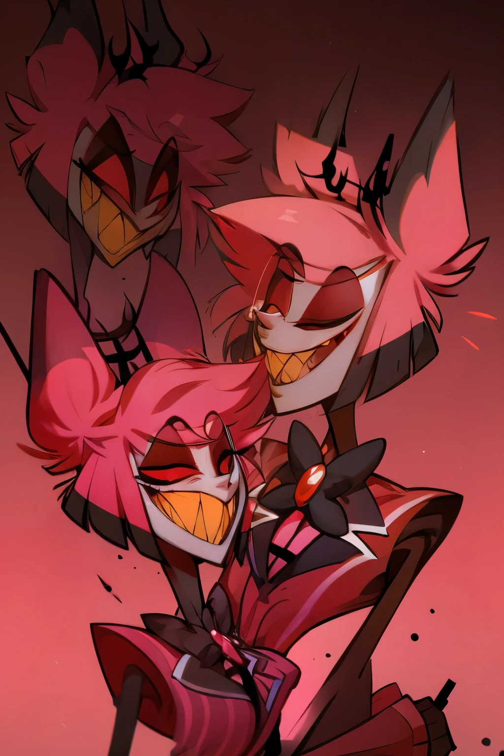 Alastor from hazbin hotel being friendly 