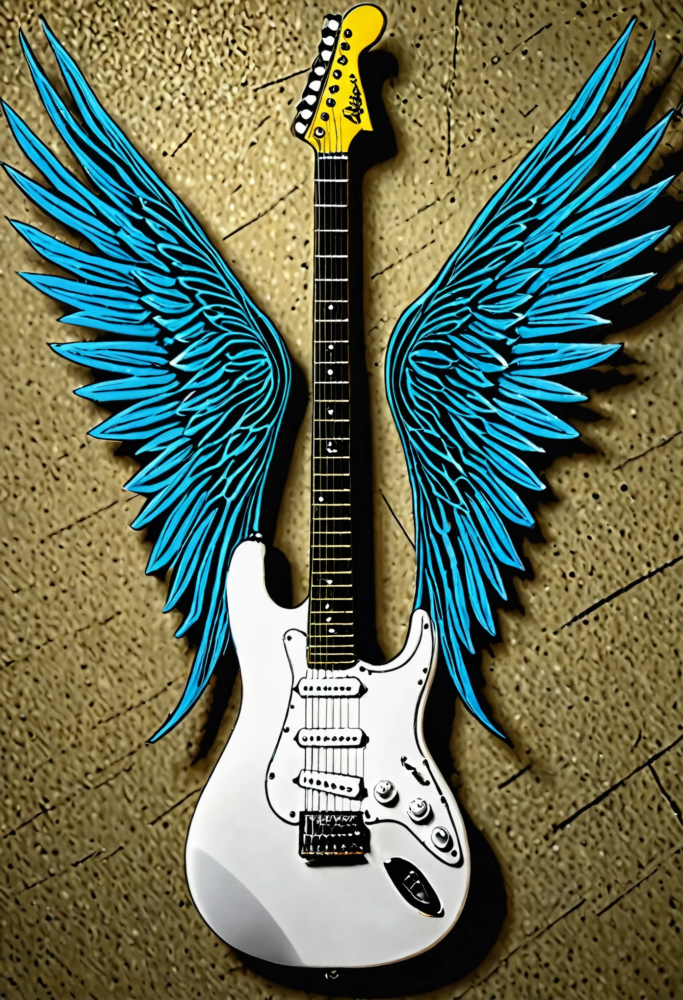 Eletric guitar,  big wings, 