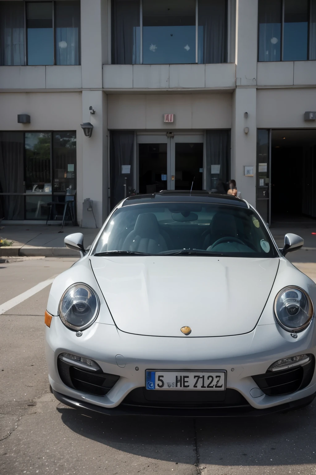 criar um fundo metade preto e metade branco 
com a palavra porsch 911 em destaque na parte inferior direita