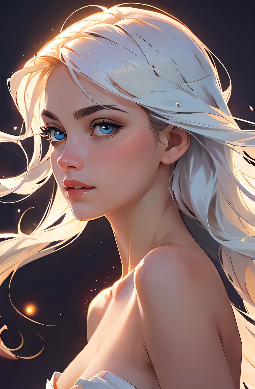 best quality,realistic,portrait,"toppless woman","beautiful detailed eyes","soft and delicate skin","long flowing hair","elegant and graceful pose","subtle lighting","subtle background","","vivid colors" very slutty