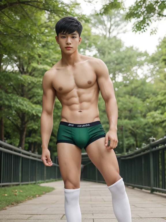 teenagers , young , light-skin , wearing an dark green sexy underwear, tmasterpiece,k hd,the feet ,black long socks,The barefoot , green colour , handsome and cute , extreme cute boy , white skin , dark green underwear boxers shorts , extremely tall and cute boy ,oppa model , handsome model , full body , dark green boxers underwears short shorts , black socks , white light-skin , Chinese model , young boy , white skin , handsome and extremely cute , green boxers underwear shorts , long black socks , handsome model , at the park , jogging , model oppa , long legs , jogging , running , high knee black socks ,black long socks , stand up , extremely tall , extremely high , green underwears , green sports underwear , long black socks , clean and white legs , Chinese model , extremely long legs , looking at the camera , clean and white thigh , heavy bulge , kid face , baby face , wearing jacket , green underwears boxers , light and white skin , Chinese model , strike a pose , sexy pose , horny boy , high knee black socks , long black socks