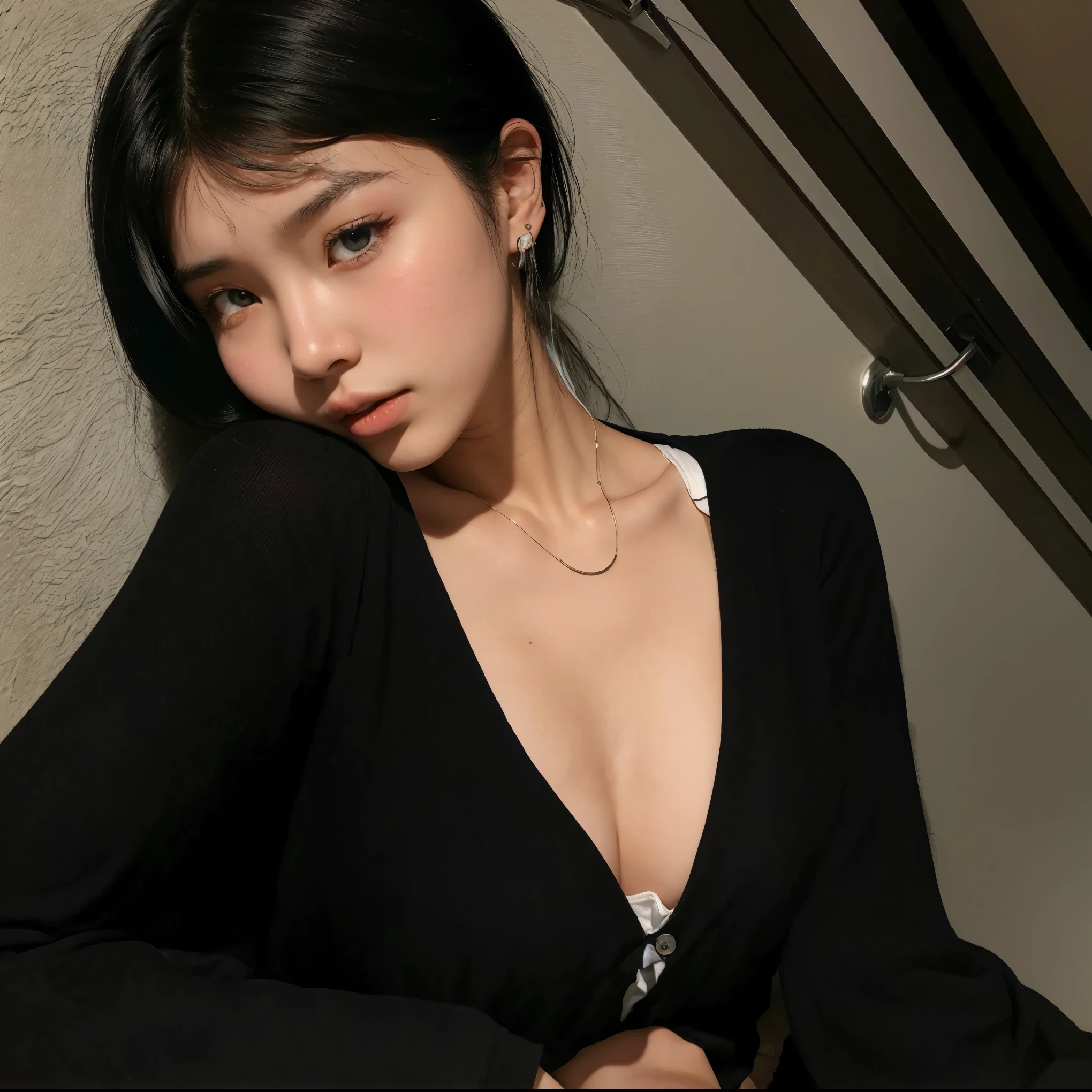 arafed asian woman with a white shirt and blue shorts, lalisa manobal, 18 years old, young cute wan asian face, with bangs, gemma chan beautiful girl, 1 8 yo, gorgeous chinese model, gorgeous young korean woman, beautiful asian girl, ayami koj ima, instagram model, neat hair with bangs, young asian girl