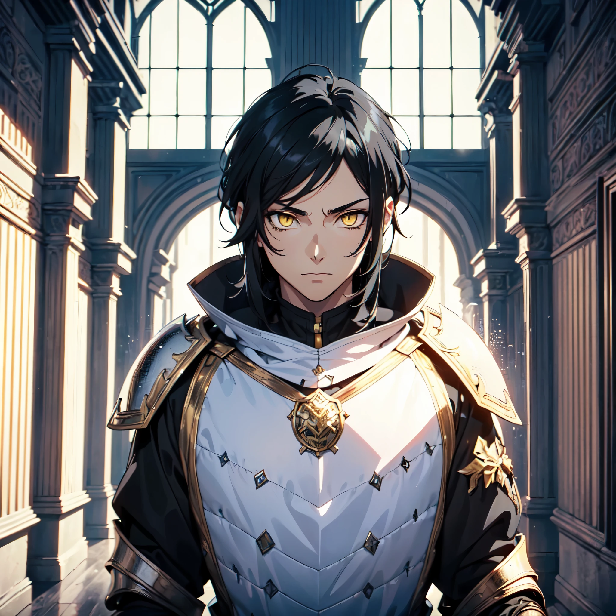 128K Ultra High Definition,
128K Ultra High Quality,
128K Ultra High Resolution,
Best Definition,
Best Quality,
Best Resolution,
Perfectly Detailed,
Perfectly Designed,
Extremely Detailed,
Extremely Designed,
Hyper Detailed,
Hyper Definition,
Hyper Quality,
Hyper Resolution,
Masterpiece,
(((Anime))),
Body Shot,
(((Boy))),
Handsome,
Muscular Body,
(((Black Mid Hair))),
(((Yellow Eyes))),
(((Hyper Detailed & Perfectly Designed With Ultra High Quality White Warlord Armor))),
(((Inside Of Medieval Royal Palace Background Scenery))),