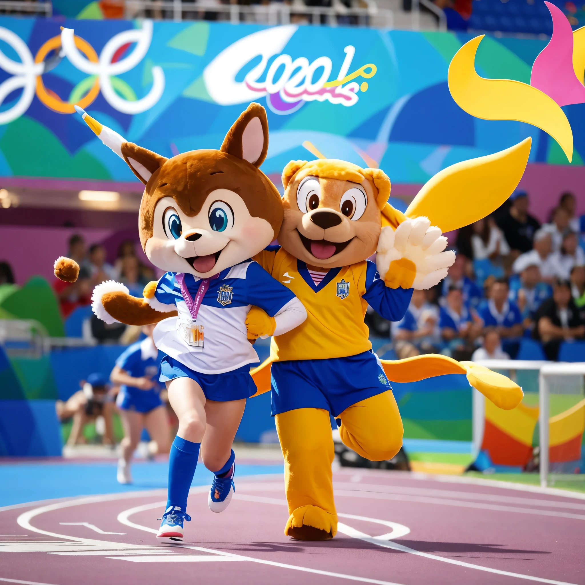 Create a school mascot for the Olympics 