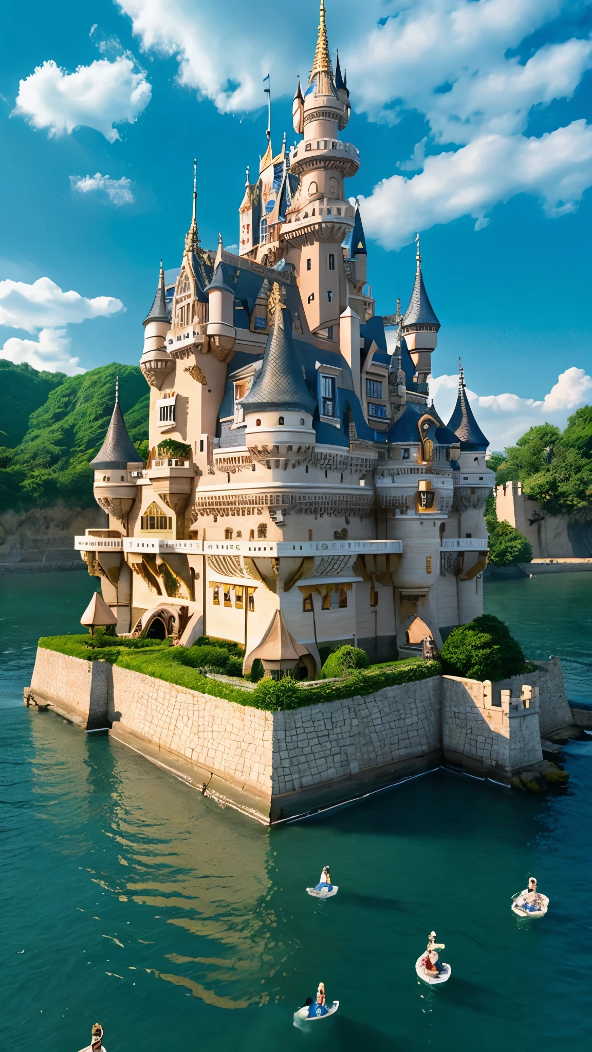 A castle-like structure from Spirited Away