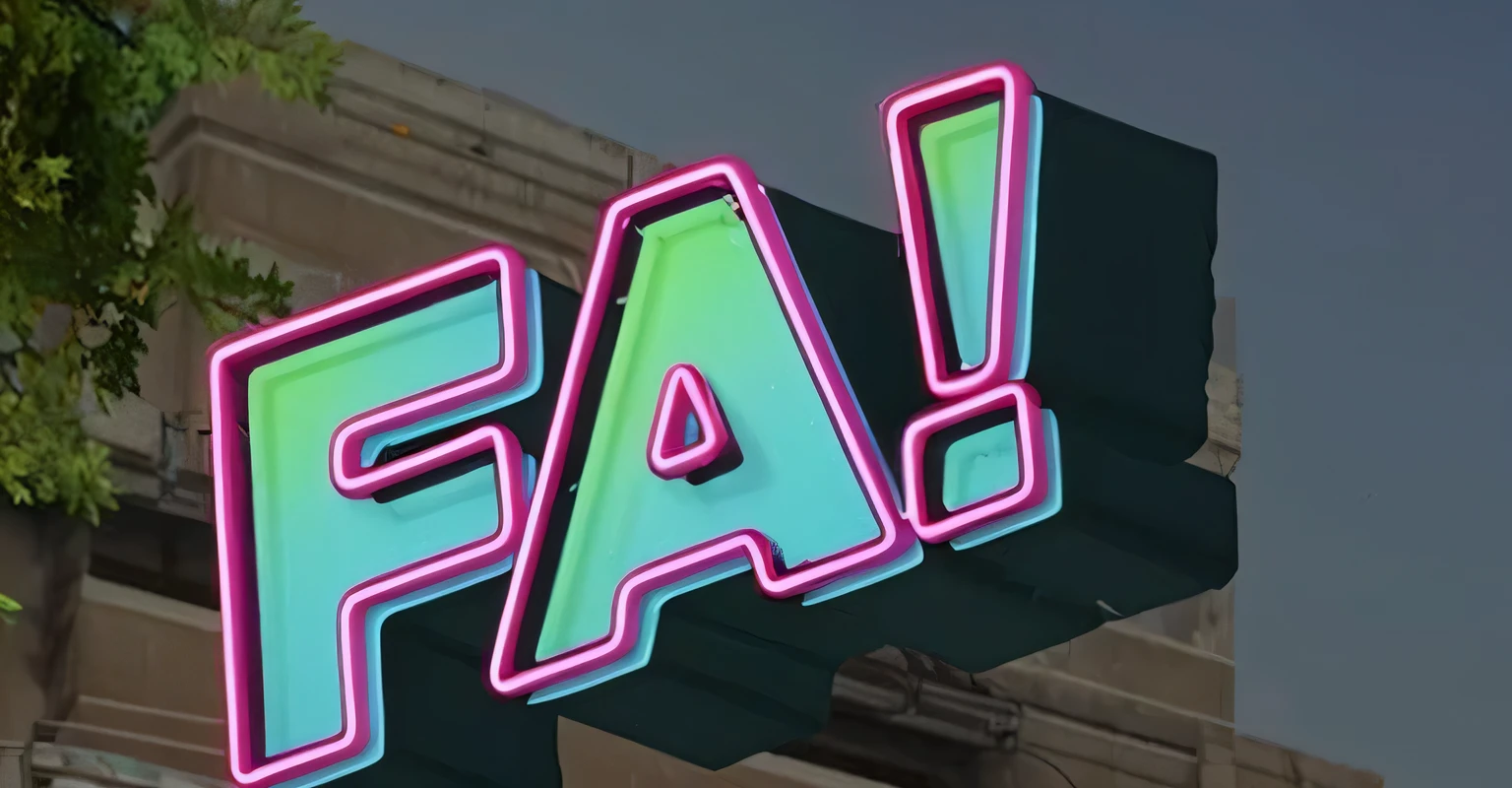 FONT 3D STILY NEON
