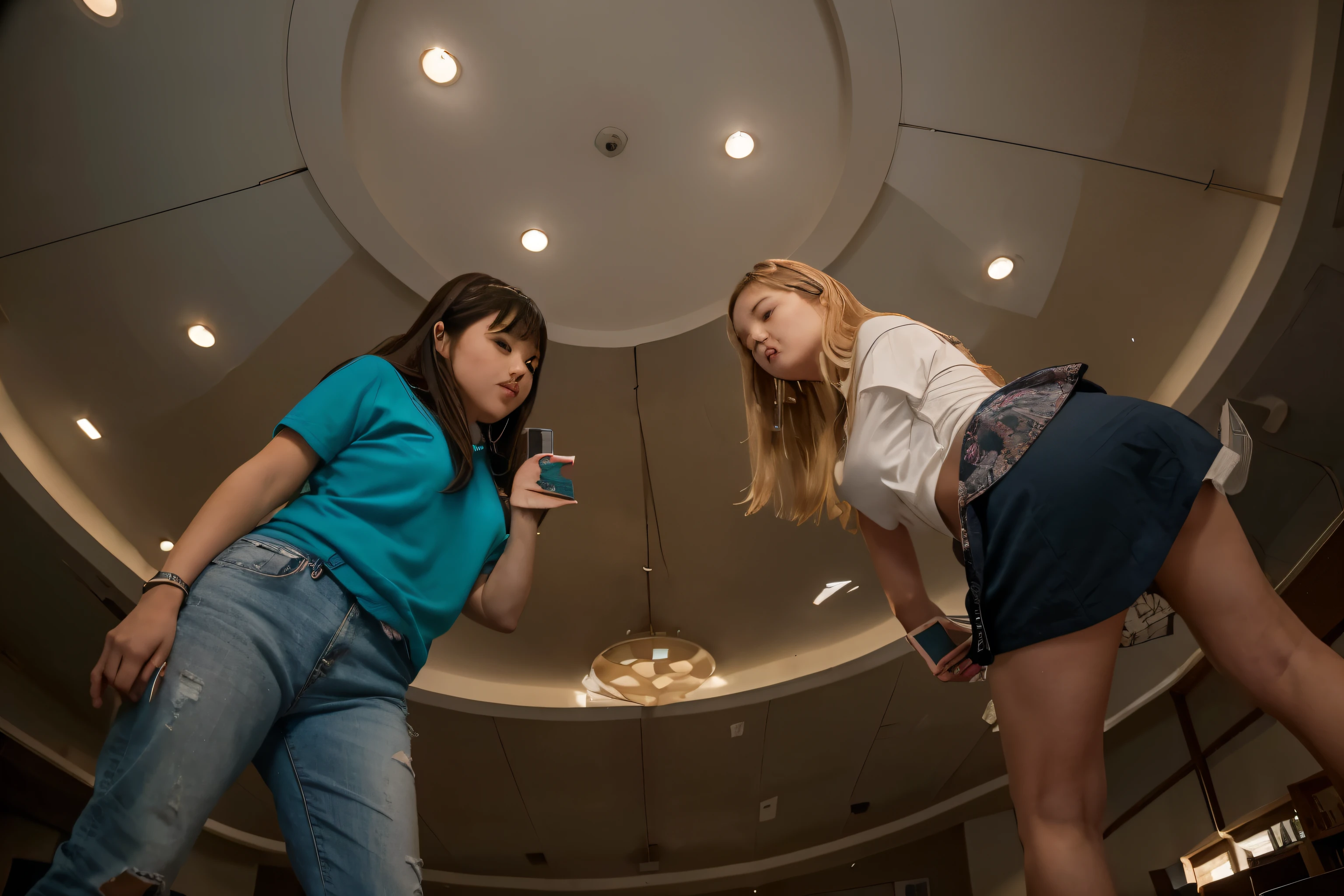 (Best quality, 8k, 32k, Masterpiece, UHD:1.2) "Imagine a picturesque Japanese high school setting inspired by romantic anime. Describe a sprawling campus nestled amid cherry blossom trees, their pink petals gently falling and carpeting the ground in a soft, pastel blanket. The school buildings are a blend of traditional and modern architecture, with large windows that allow natural light to flood the hallways and classrooms.

The central building is a multi-story structure with a grand entrance, featuring polished wooden floors and well-maintained hallways adorned with student artwork and motivational posters. Classrooms are bright and airy, with sliding doors that open to scenic views of the blossoming trees and the meticulously kept school gardens.

The school courtyard is a favorite gathering spot for students, with benches placed under the cherry blossoms, providing a perfect setting for heartfelt conversations and budding romances. Nearby, a koi pond adds to the serene atmosphere, its clear waters reflecting the beauty of the surrounding flora.

Describe the interactions between students, highlighting moments of shy glances, secret notes, and accidental touches that spark romantic feelings. The rooftop of the school is another iconic location, offering breathtaking views of the city and the distant mountains. It’s a private retreat where students often go to reflect, share confessions, and watch the sunset together.

Include scenes in the school’s library, a quiet and intimate space filled with rows of books and cozy reading nooks. Here, students find solace in the written word and often discover unexpected connections with their peers over shared interests. ((school)) ((romance))