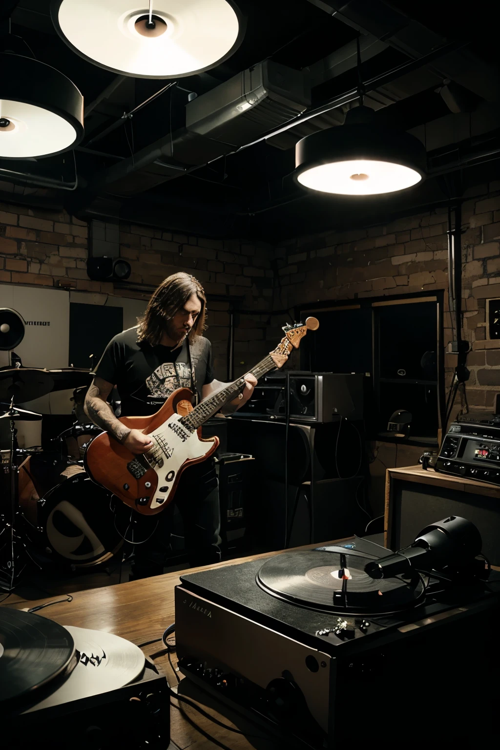 Design a CD and VINYL for a musical album by a rock band called THE FAX