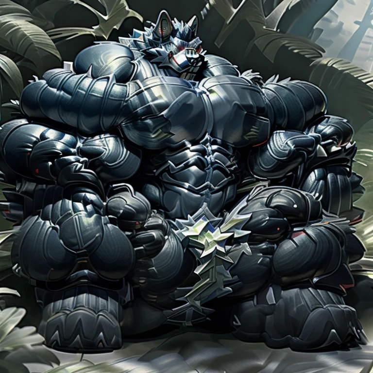 (masterpiece, best quality, detailed:1.2) detailed full body, 8K, freddy, wolf muscular werewolf, muscular! Commission for High Res,
unusually developed muscular body, body full of huge muscles.
pectorales enormes. Exaggeratedly huge muscles. Gigachad Muscular, 8K, Masterpiece, highres, future fiction. black visor, Detailed head, Detailed Body,full body, Detailed abs, wearing crNanosuit,strong and imposing, thicc, sitting on the throne,