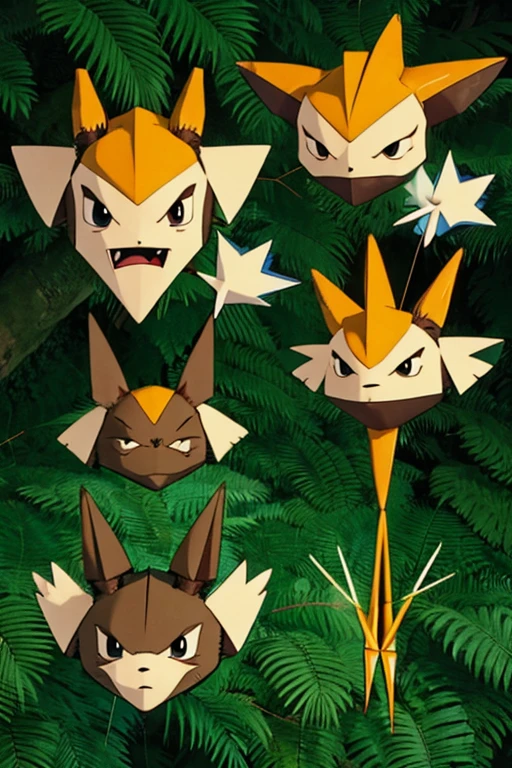 Sagittarius Theme, cute, Pokémon-style monsters, Pointed ears like arrows