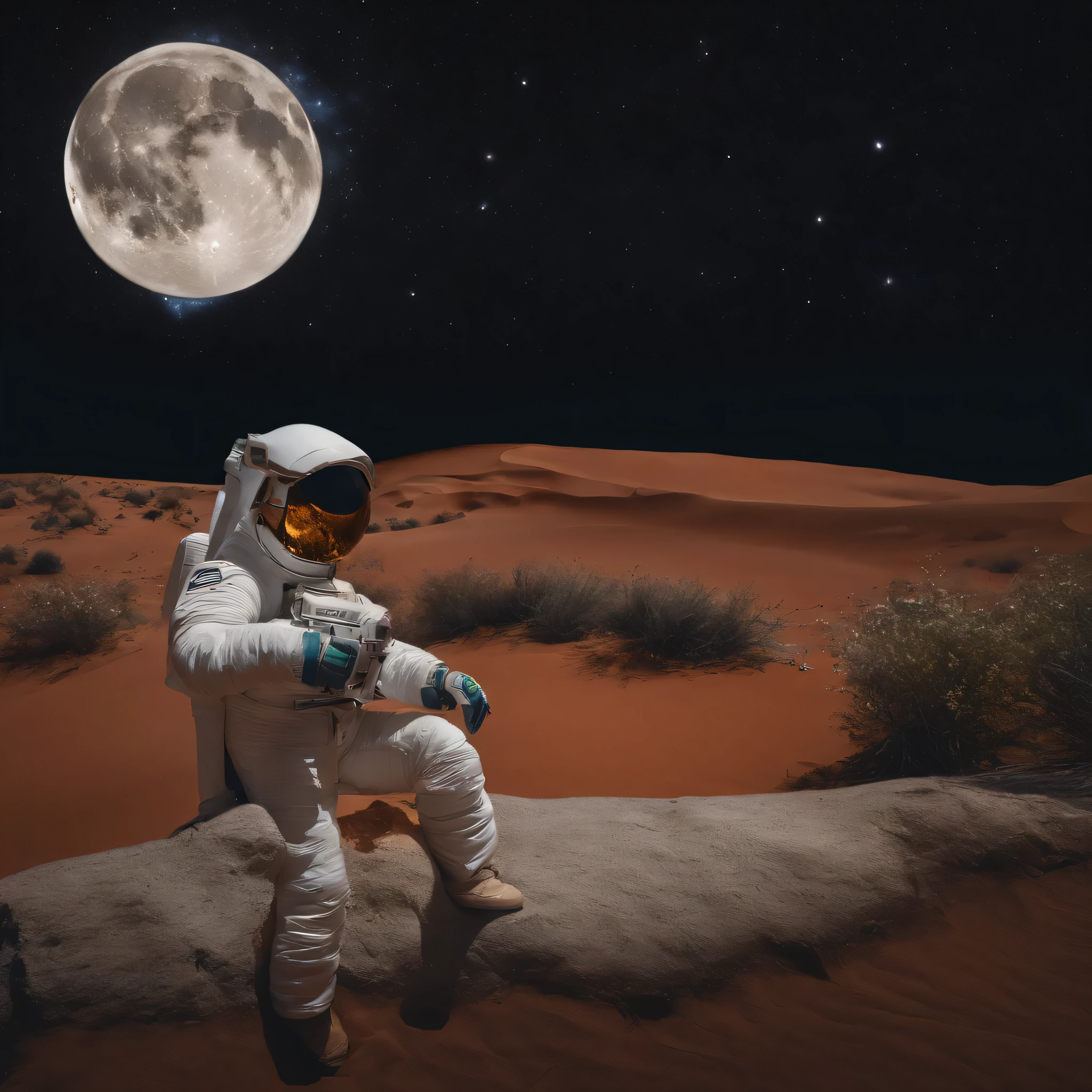 na lua de marte