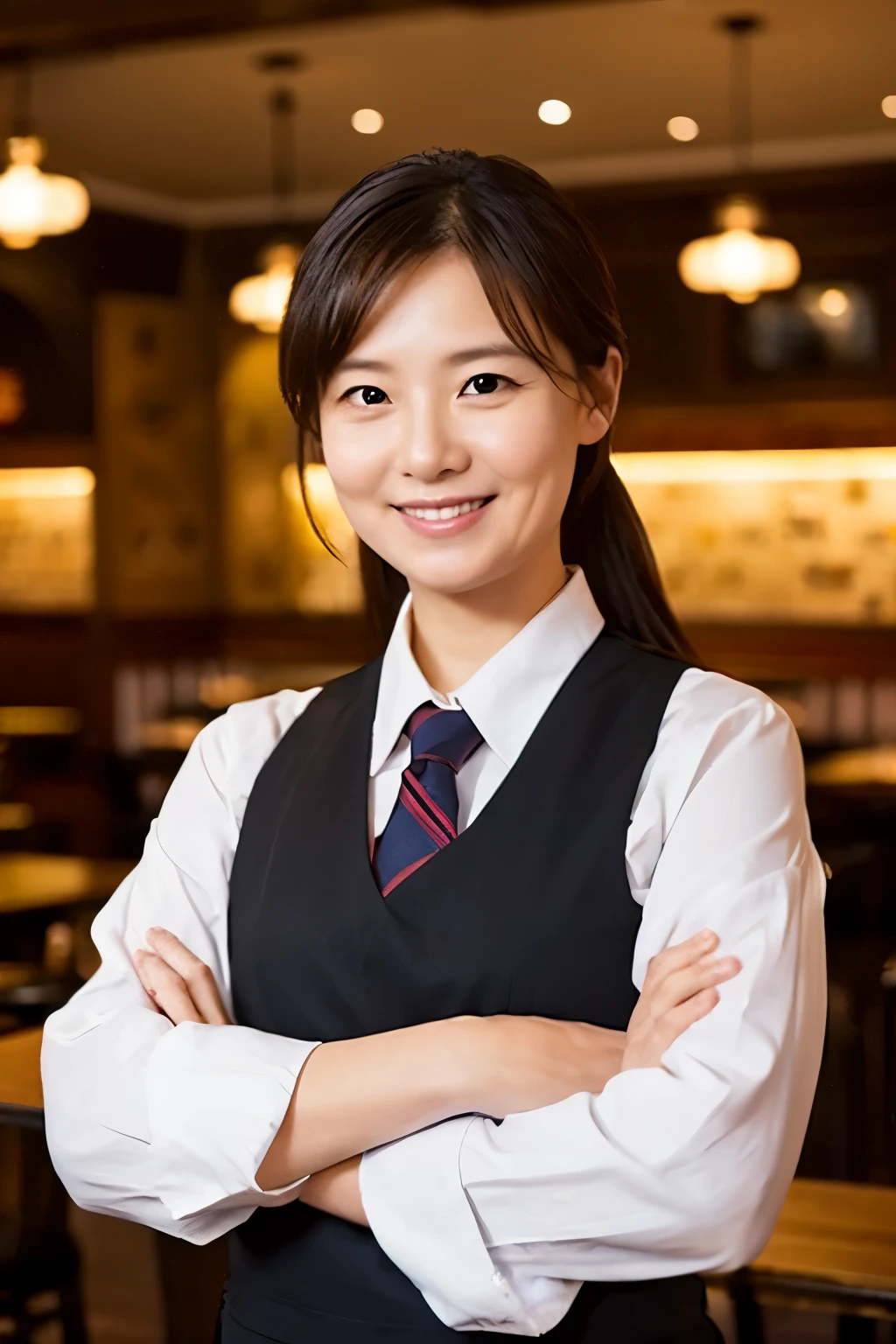 Restaurant Manager　Dignified　Middle-aged