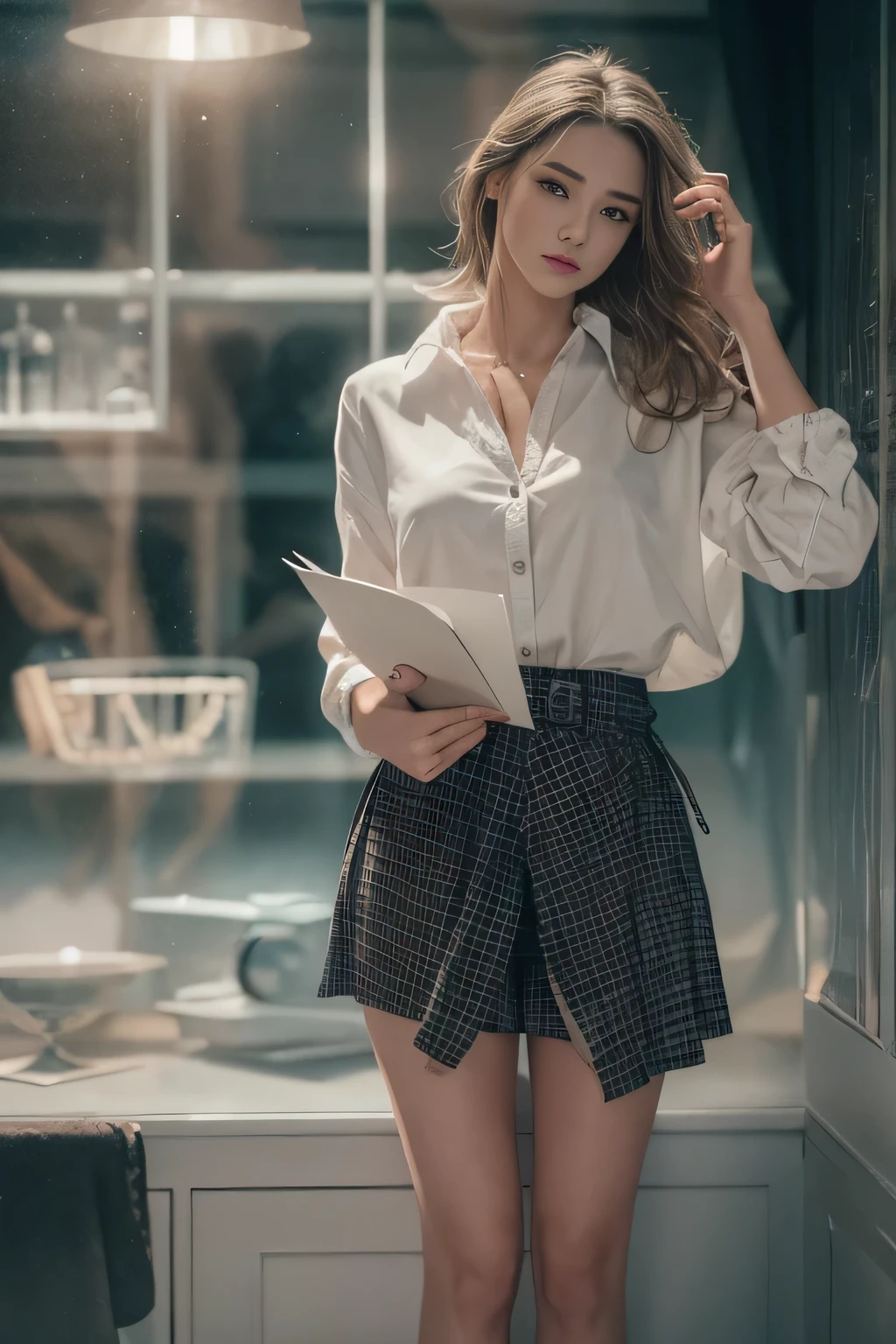 ((many letters floating around her body)), Reading a Letter, Retro, 1980, Smooth Atmosphere, Cinematic, Washed Colors, Dark Shots, Soft Colors, Grainy Film , Highly detailed (muted tones): 1.25), Smoky eye makeup, Mood lighting, Classy atmosphere, Contemporary bar decor, Elegant cocktail glasses, Craftsmanship details, Masterpiece: 1.2, Super detailed Scene, high resolution photography, studio lighting, bold colors, moody atmosphere retro, 1980, smooth atmosphere, cinematic, faded colors, dark shots, soft colors, grainy film, very detailed Na (calm tone): 1.25), (HDR: 1.25), (Art Station: 1.2), Happy, (Complicated detail: 1.14),
(hyperrealistic 3D rendering: 1.16),
(Movie: 0.55), (Rutkowski: 1.1),
(Fade: 1.3) ), (Soft Tone: 1.25),
(HDR: 1.25), (Complex Details: 1.14),
(Hyperrealistic 3D rendering: 1.16),
(Film: 0.55), (Fade: 1.3),
20 years old, happy face, braids, (white sneakers)