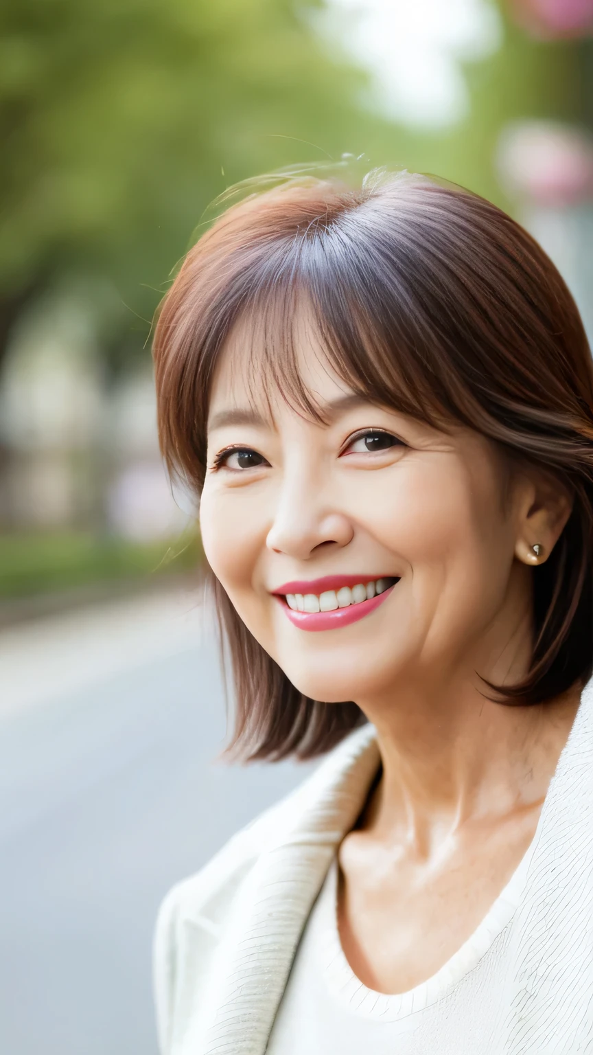 Beauty、Mature Woman、60 years old、clear、cute、smile