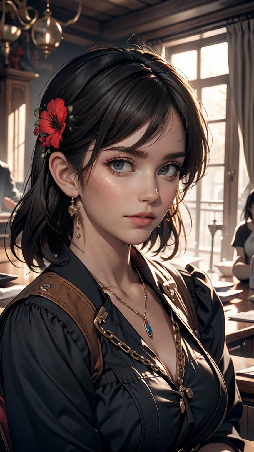 Black Hair, Surrealism, 8k, Super Detail