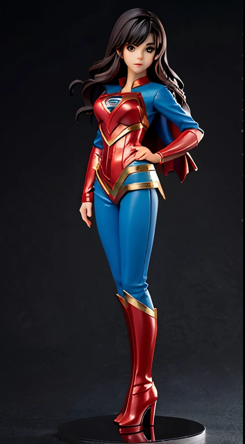 girl figure super woman standing