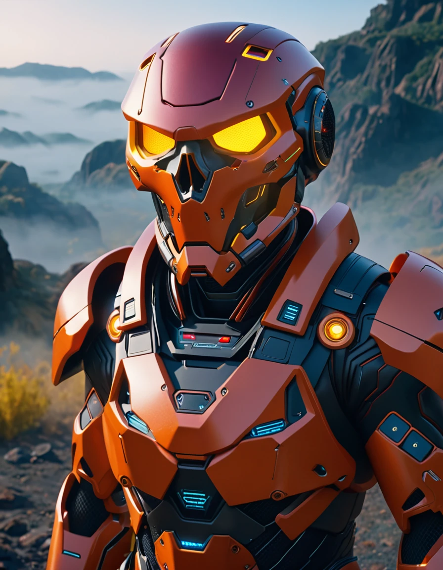 (highres, 8k, ultra-detailed, cinematic:1.1), movie screenshot, high tech futuristic martian invader skull mask, heavy armor suit, science fiction, dark, foggy, (best quality:1.2), (photo-realistic:1.37), HDR, studio lighting, vivid colors, bokeh, portraits, landscape, horror, anime, photography, concept artists