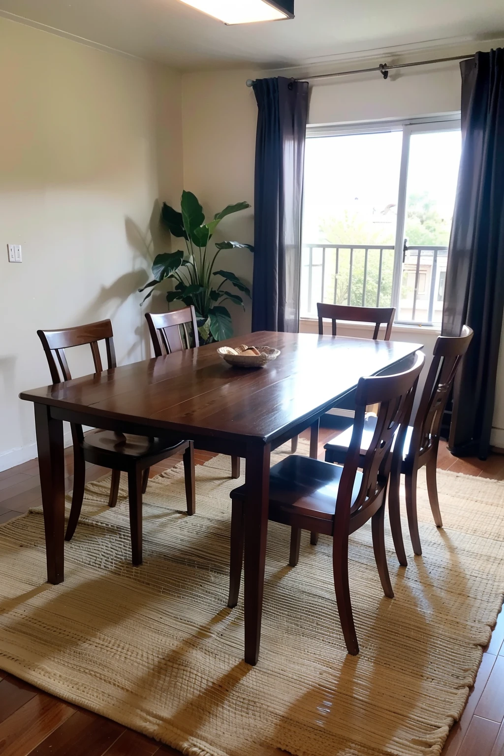 Rectangular western dining table placed in the center、Eagle man sitting in chief、The little animal shivered in the corner