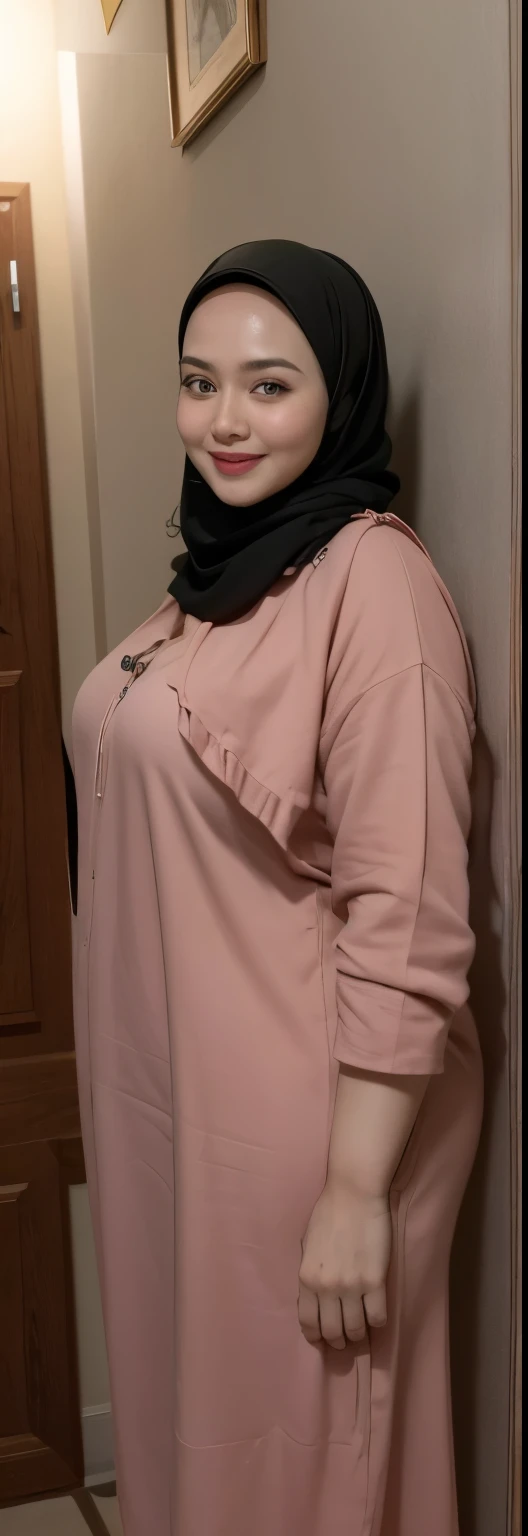 (iu:0.8), RAW, Best quality, high resolution, Masterpiece: 1.3, Beautiful hijabi bbw chubby malay women ,big eyes, perfect nose, perfect bbw body, wearing sport bra, huge large big breast, Masterpiece, smile teeth.