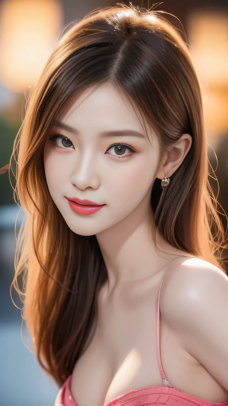 hair bobbles, wince, longeyelashes, solid circle eyes, light smile, ear blush, fang, Surrealism, drop shadow, anaglyph, stereogram, tachi-e, pov, atmospheric perspective, 8k, super detail, ccurate, best quality, award winning, super detail, anatomically correct, UHD, retina, masterpiece, textured skin, ccurate, high quality, high details, best quality, highres,wgz style,Very detailed portrait of a beautiful woman,Perfect female shape,Classical oil painting,author:Shirow Masamune, author William-tae Kim