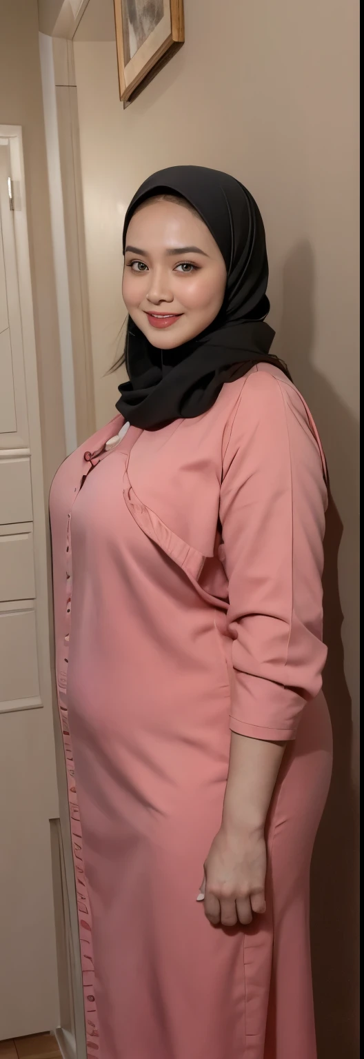 (iu:0.8), RAW, Best quality, high resolution, Masterpiece: 1.3, Beautiful hijabi bbw chubby malay women ,big eyes, perfect nose, perfect bbw body, wearing sport bra, huge large big breast, Masterpiece, smile teeth.