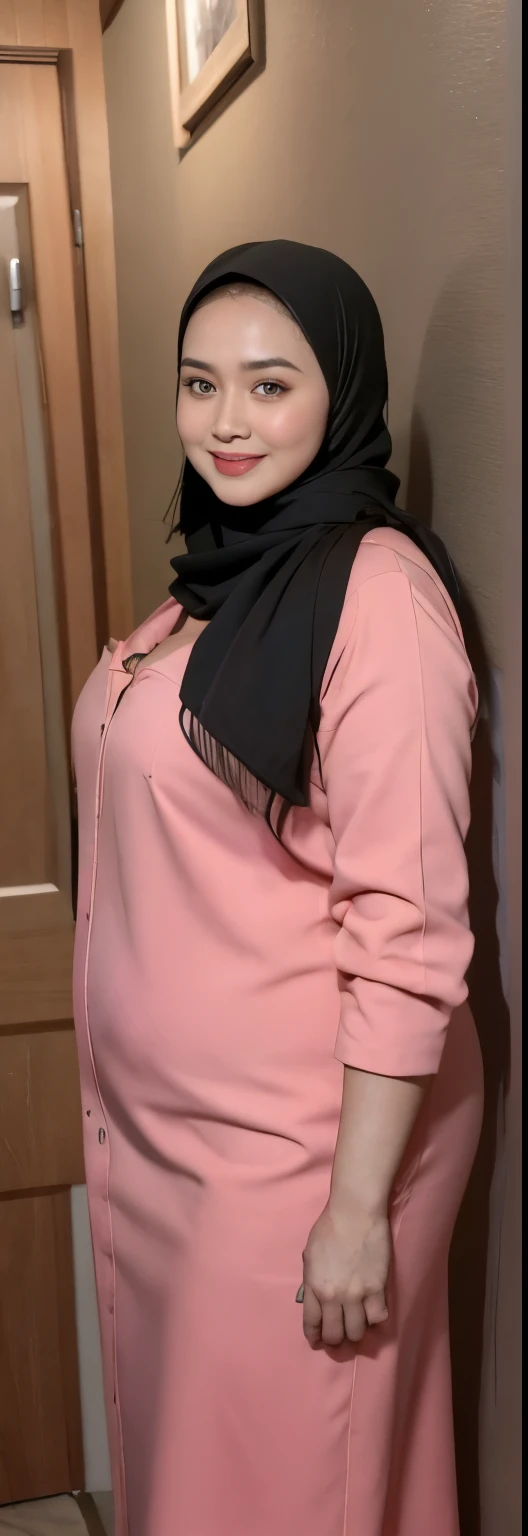 (iu:0.8), RAW, Best quality, high resolution, Masterpiece: 1.3, Beautiful  hijabi bbw chubby malay women ,big eyes, perfect nose, perfect bbw body, wearing sport bra, huge large big breast, Masterpiece, smile teeth.