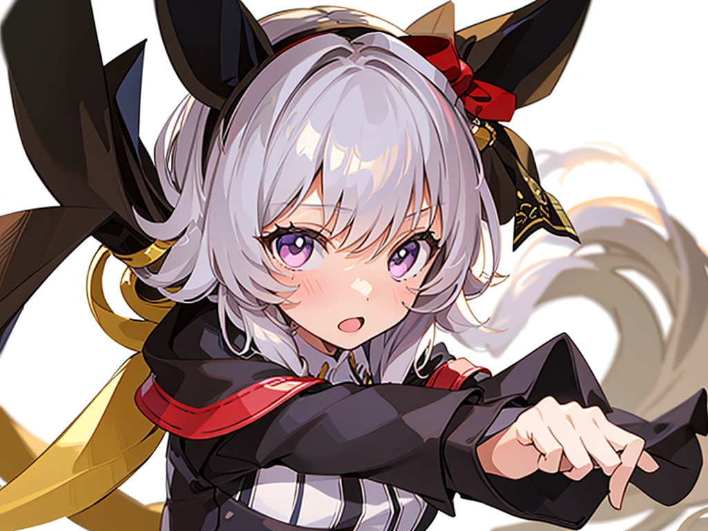 (masutepiece, Best Quality:1), 1girl in, Solo, Chibi, White background
