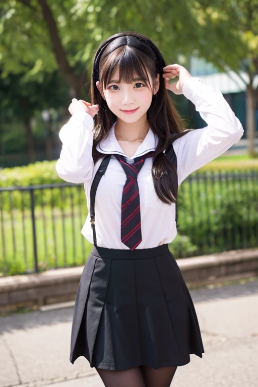 Cute Girls、girl uniform、Idol、Black Pantyhose、mini skirt、sit