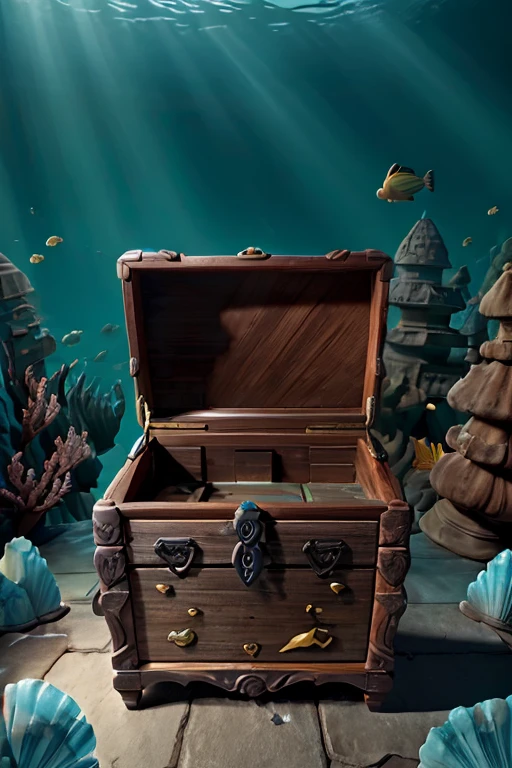 (((a petrified chest) at the bottom of the sea.