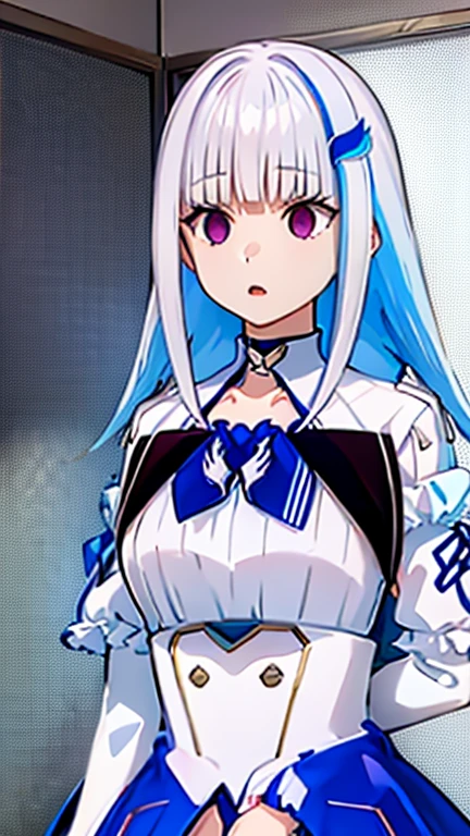 1 girl,@_@.Browsing Caution,(((Large Machine-Made Choker))), high,Huge breasts, clavicle,Absurd, brainwashing,Hollow Eyes, ((Expressionless,Emotional erasure)),whole body像,((stand up, Standing still)), (highest quality、4K、8k、High resolution、Must have:1.2)、Very detailed、(reality、It is realistic.、Realistic:1.37)、Ticker、Hyper HD、Studio Lighting、Ultra High Definition Paint、Sharp focus、Physically Based Rendering、Extreme Detail、Professional specifications、Vibrancy and color、Blurred、Sports portrait、landscape、Horror Style、Anime Big Tits、SF、photograph、Concept Artist、Five Fingers, Perfect body, {{{masterpiece}}}, {{{highest quality}}}, {{Very detailed}}, {shape}, {{Very delicate and beautiful}},Improved cost performance、All Roles、Canon 5D MK4でphotograph、photograph, whole body、White background、Expressionless、straight eyebrows、Expressionless、straight eyebrows、Expressionless、Hypnosis App、Stand still、@_@、Expressionless、brainwashing、Hypnosis、Lower your arms、Lower your arms、Lower your arms、Chin lift、Chin lift、Chin lift、Drooling、Drooling、Drooling、Night Classroom、Black rubber suit、constricted pupils、arched eyebrows、Half-open mouth、Open pupils